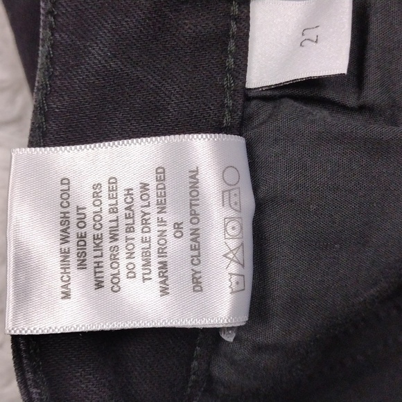 Vervet By Flying Monkey Black High Waist Straight Leg Colored Denim Cargo Jean - Picture 9 of 13